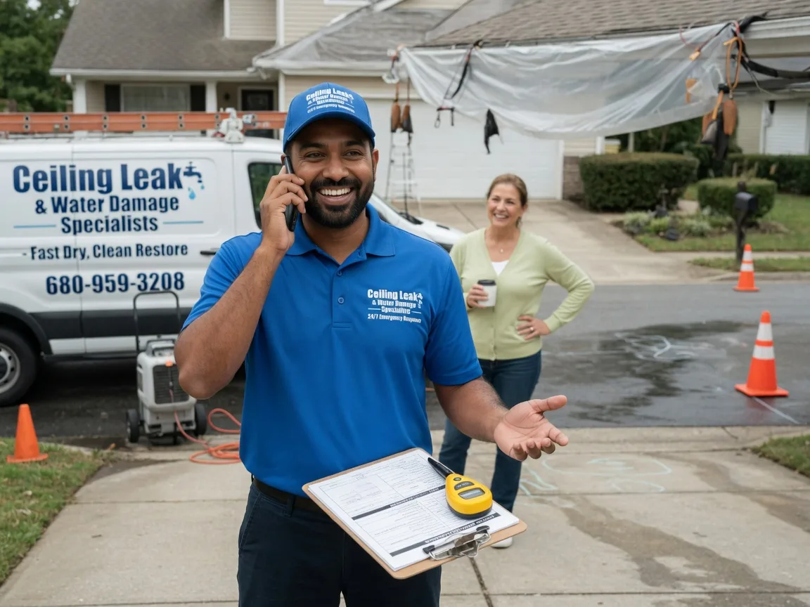 Ceiling Leak Cleanup Dickeyville, WI FAQs